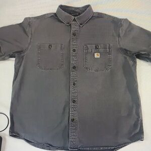 Gray Button-Up Shirt